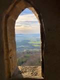 Blick aus dem Fenster der Burg Hohenzollern